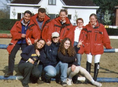 Swiss studentriders at the SRNC Leuven, Belgium 2000